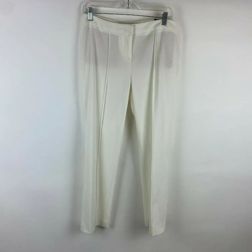 Amanda & Chelsea Modern Fit Straight Leg Ankle White Stretch Women Size 8 NWT - Picture 1 of 8